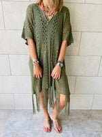 Olive Sunny Style Beach Top