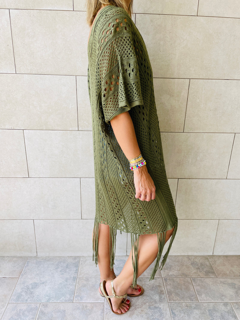 Olive Sunny Style Beach Top
