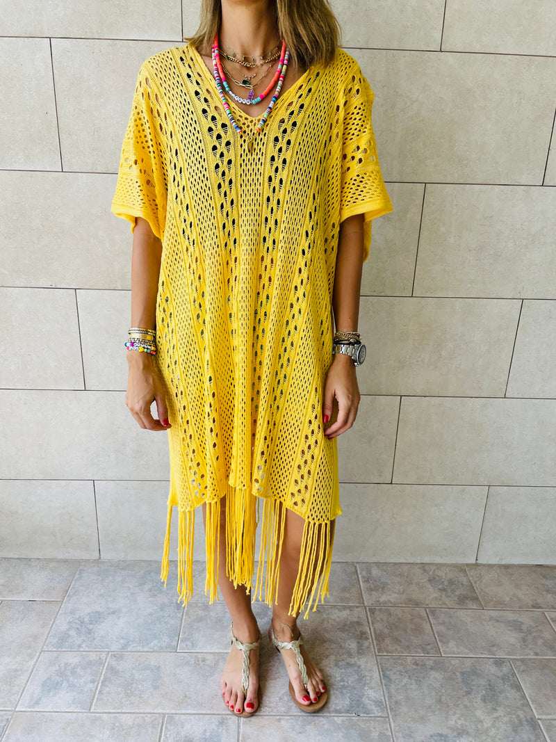 Yellow Sunny Style Beach Top