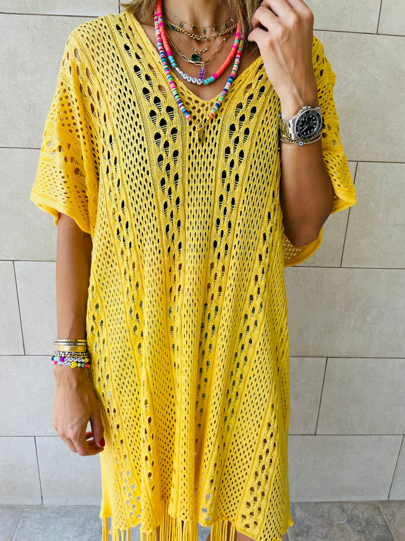 Yellow Sunny Style Beach Top