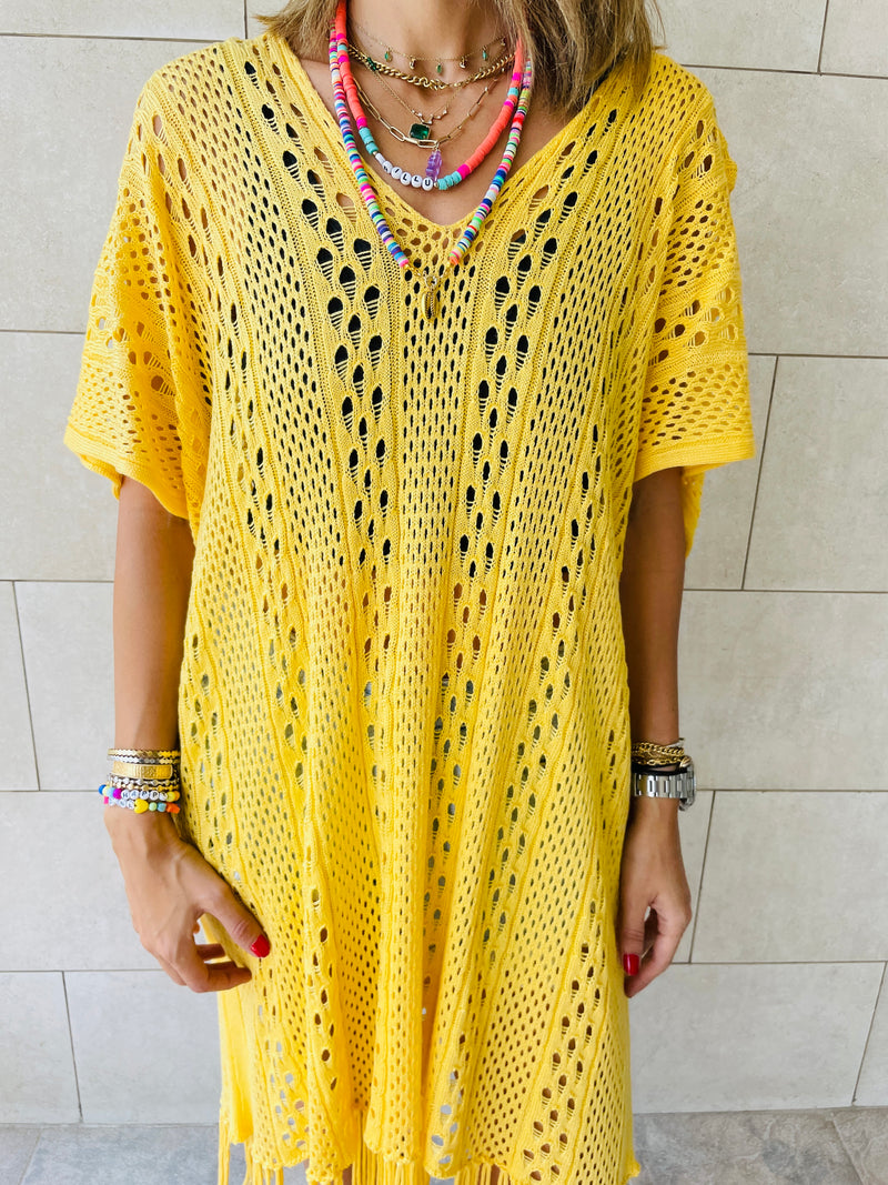 Yellow Sunny Style Beach Top
