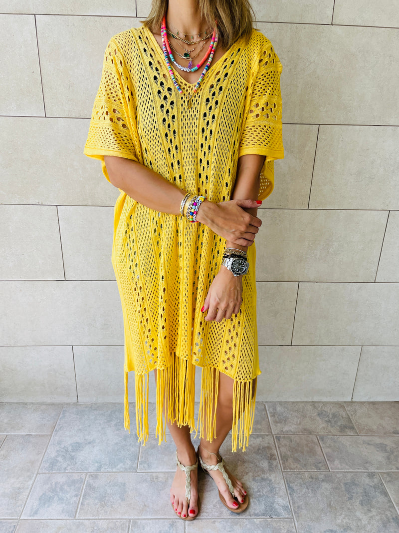 Yellow Sunny Style Beach Top