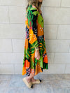 Jungle Printed Tiered Dress