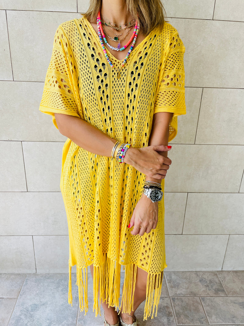 Yellow Sunny Style Beach Top
