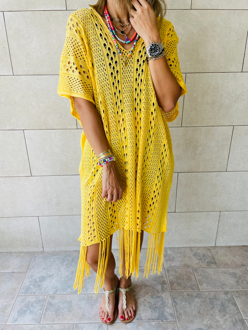 Yellow Sunny Style Beach Top