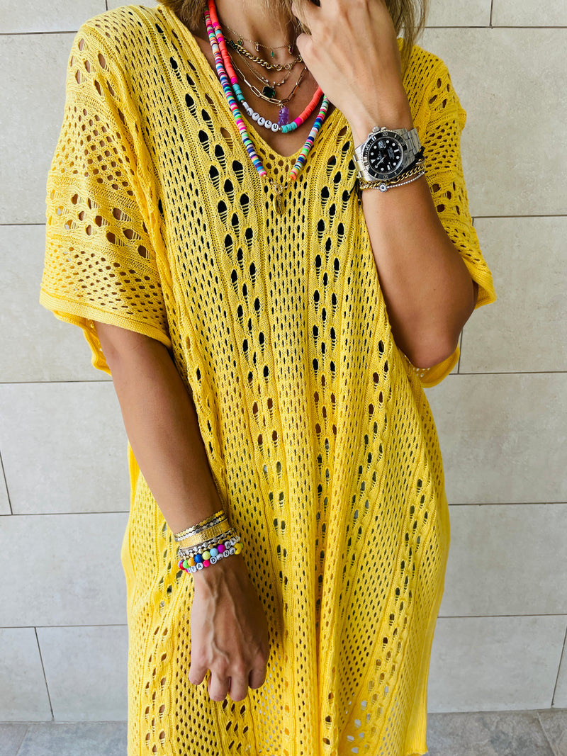 Yellow Sunny Style Beach Top
