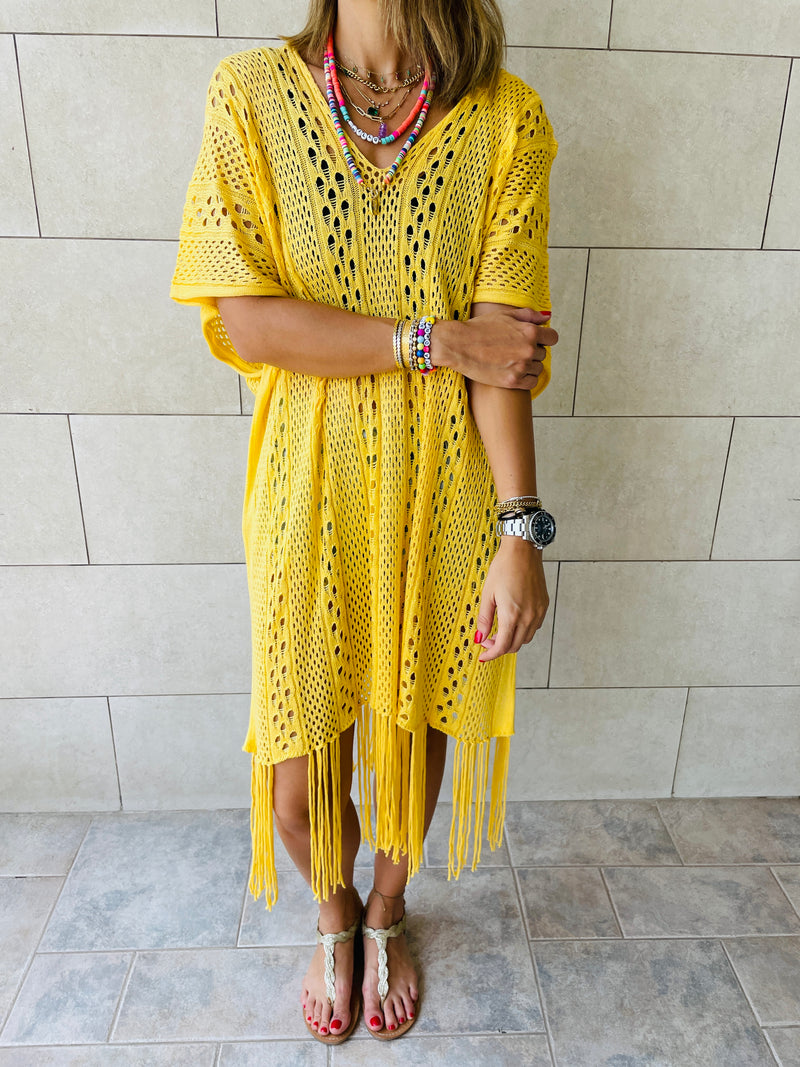 Yellow Sunny Style Beach Top