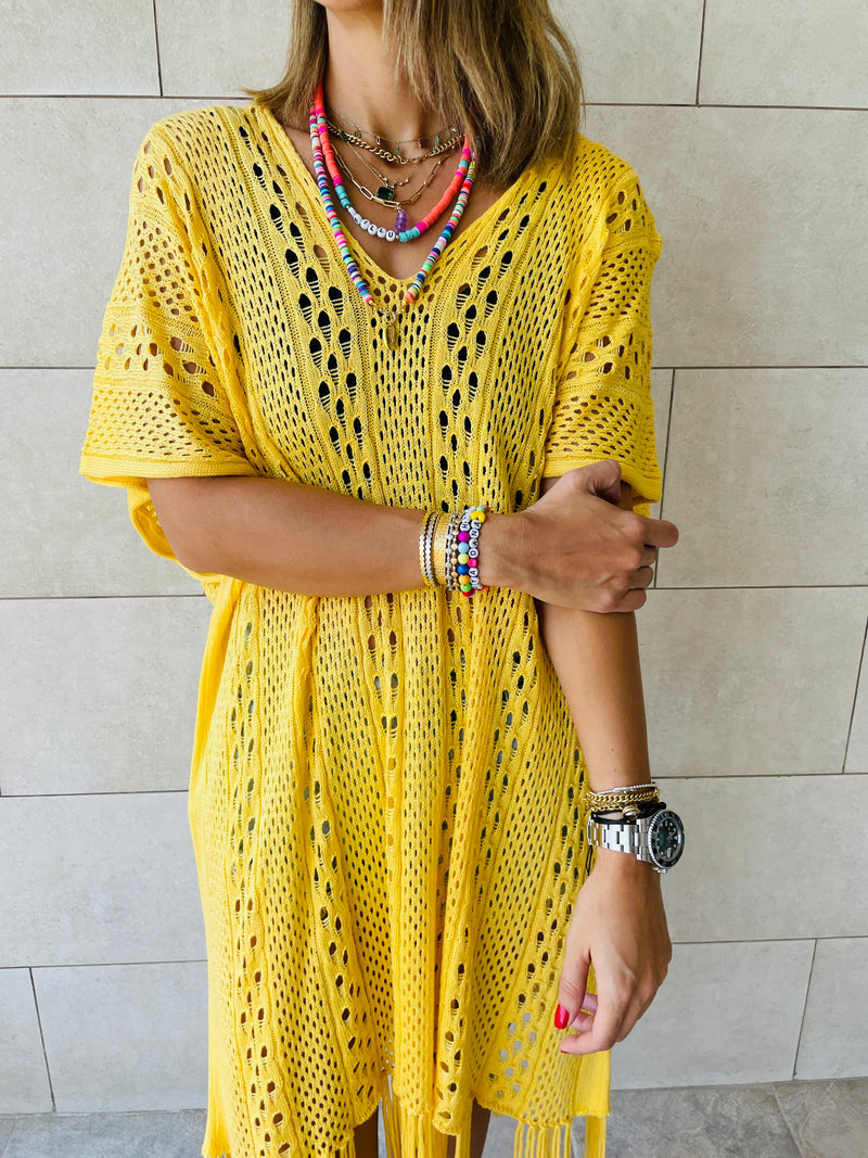 Yellow Sunny Style Beach Top