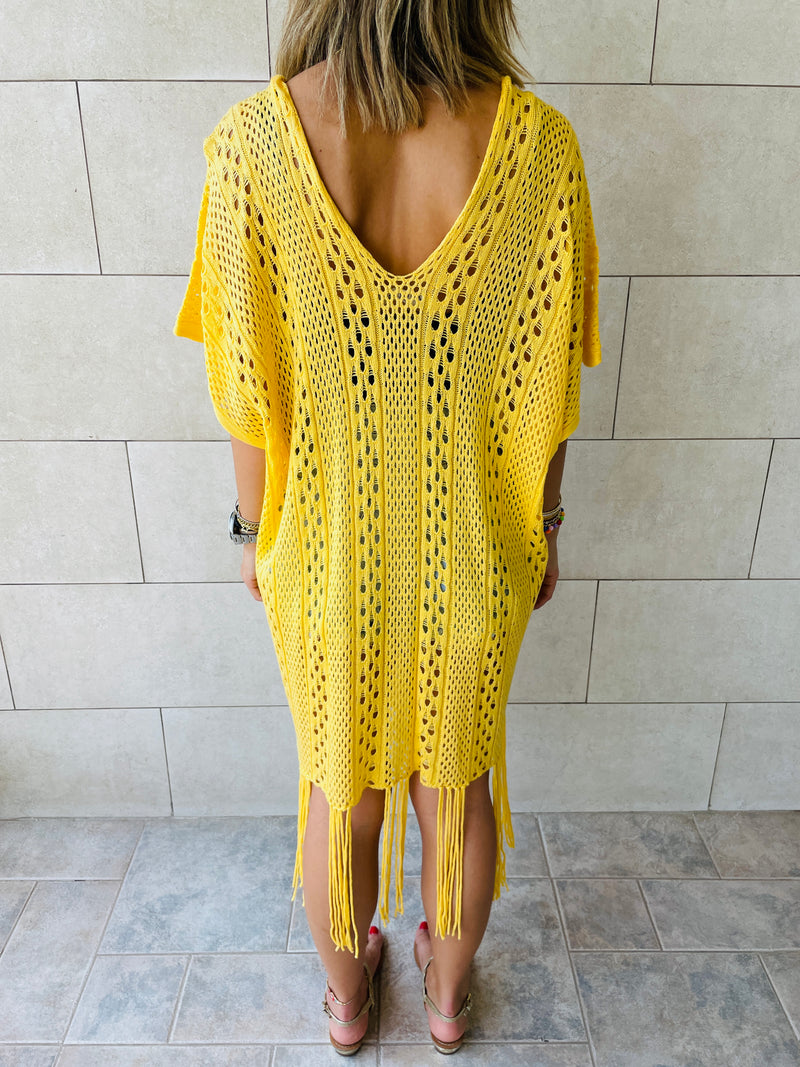 Yellow Sunny Style Beach Top