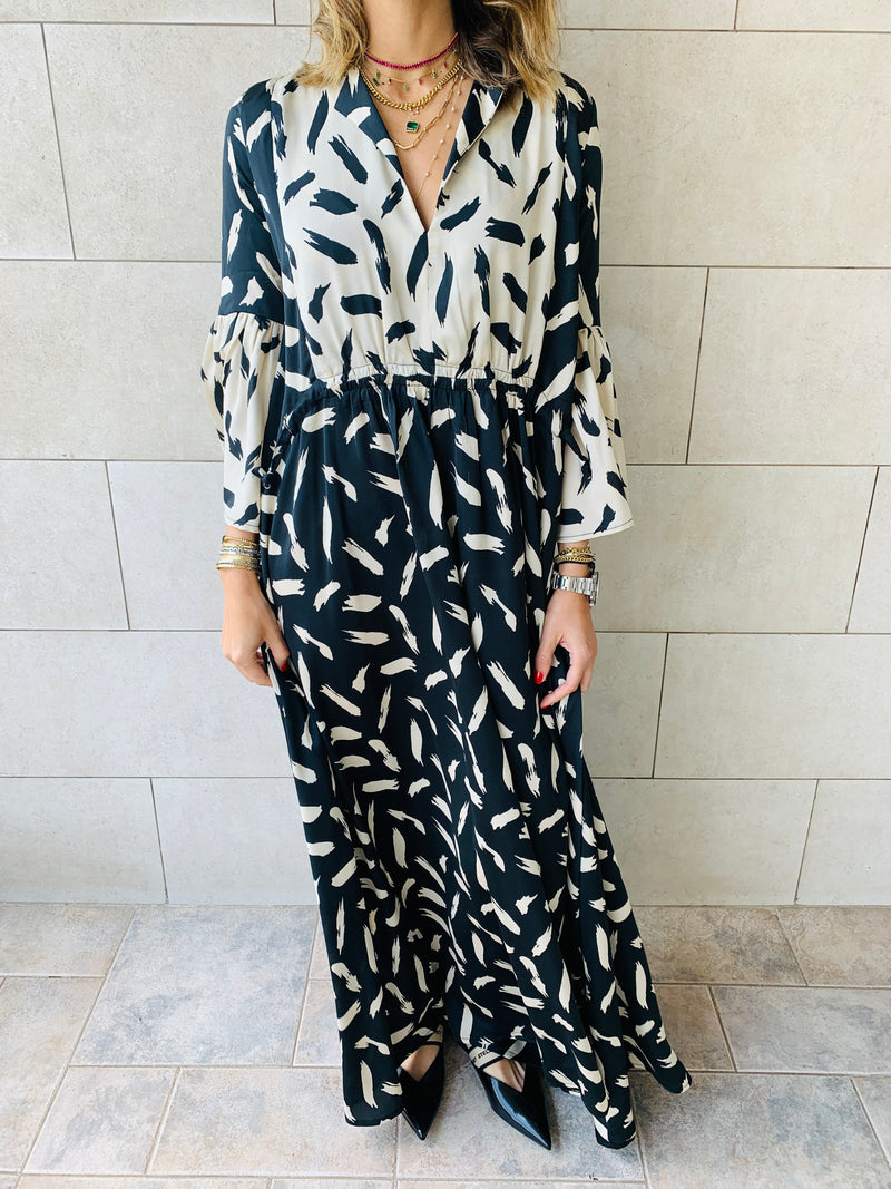 Black Patchwork Dress