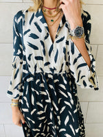 Black Patchwork Dress