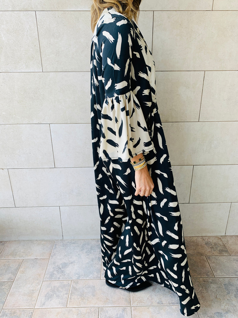 Black Patchwork Dress
