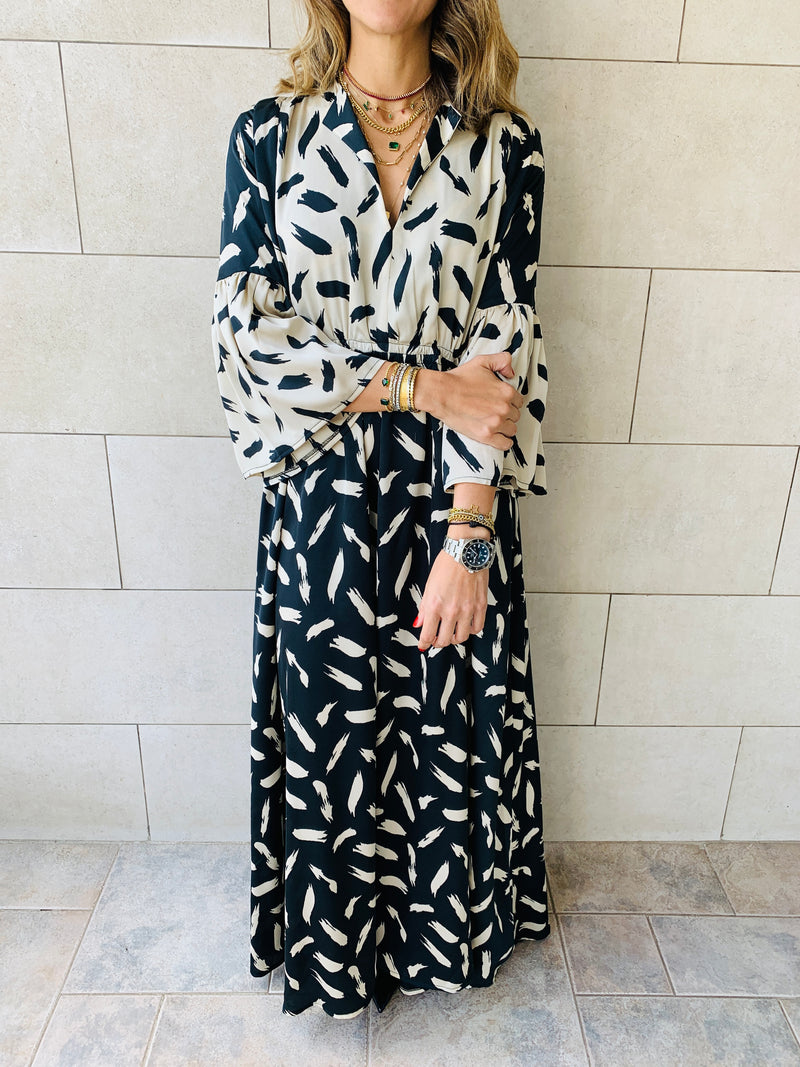 Black Patchwork Dress
