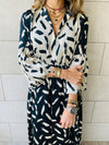 Black Patchwork Dress