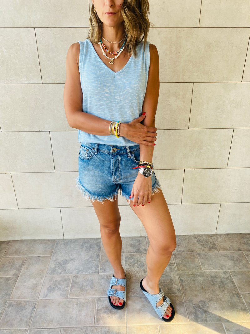 Baby Blue Portside Top