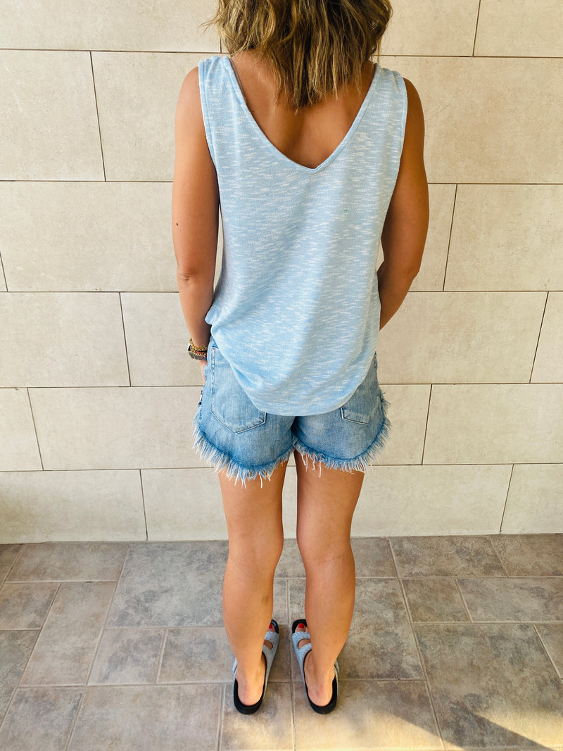 Baby Blue Portside Top