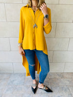 Mustard High Low Shirt