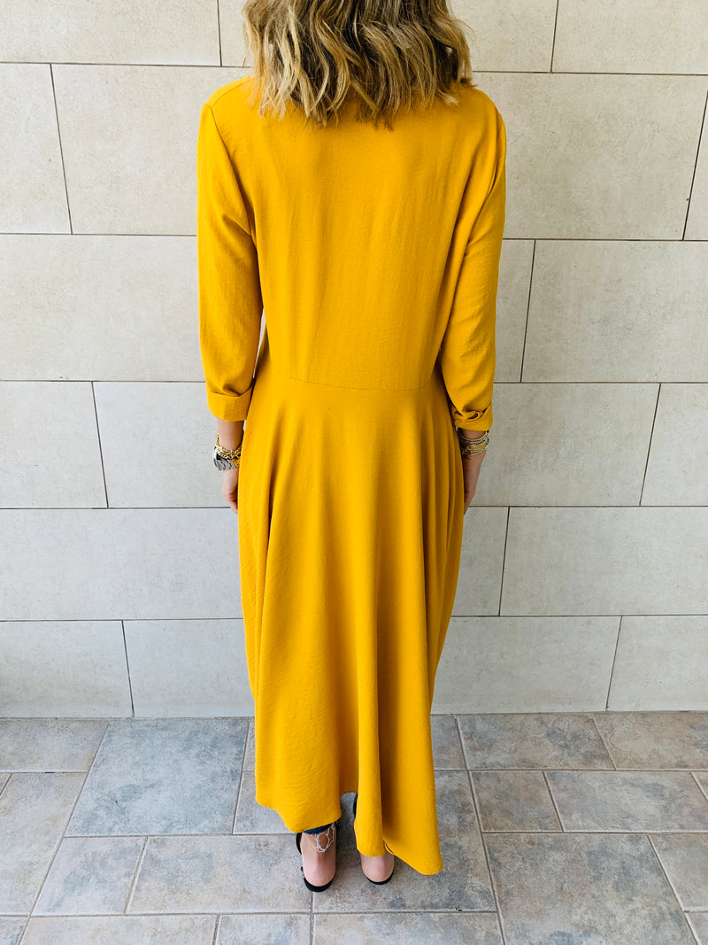 Mustard High Low Shirt