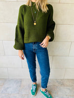 Olive Blossom Pullover
