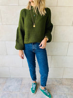 Olive Blossom Pullover