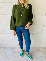 Olive Blossom Pullover