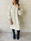 Beige Sweatshirt Dress