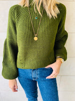 Olive Blossom Pullover