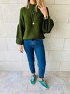 Olive Blossom Pullover