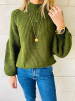Olive Blossom Pullover
