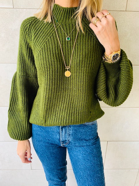 Olive Blossom Pullover