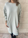 Sage Sweatshirt Dress