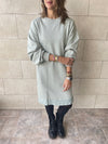 Sage Sweatshirt Dress