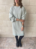 Sage Sweatshirt Dress