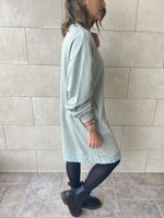 Sage Sweatshirt Dress