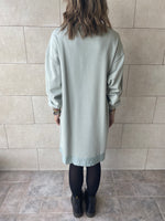 Sage Sweatshirt Dress