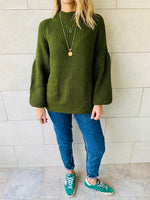 Olive Blossom Pullover