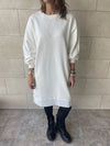 White Sweatshirt Dress
