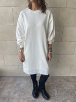 White Sweatshirt Dress