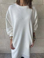 White Sweatshirt Dress