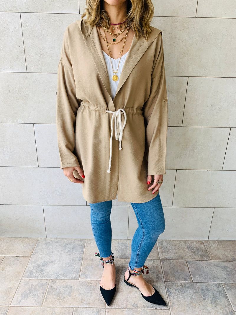 Beige Morocco Rope Duster