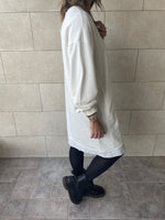 White Sweatshirt Dress