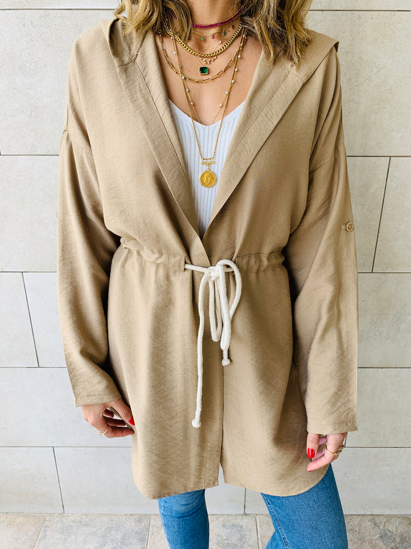 Beige Morocco Rope Duster
