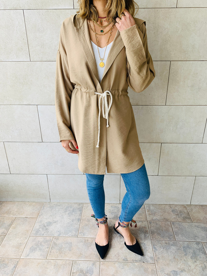 Beige Morocco Rope Duster