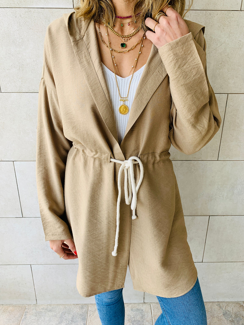 Beige Morocco Rope Duster