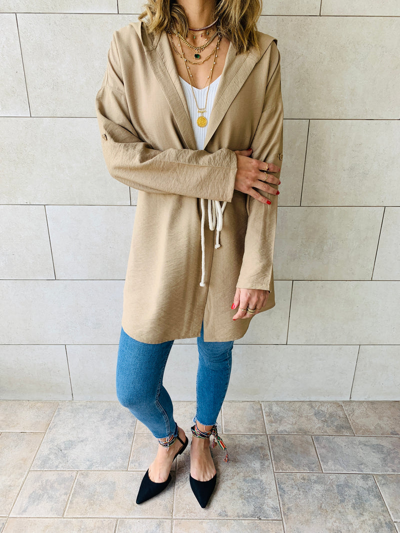 Beige Morocco Rope Duster