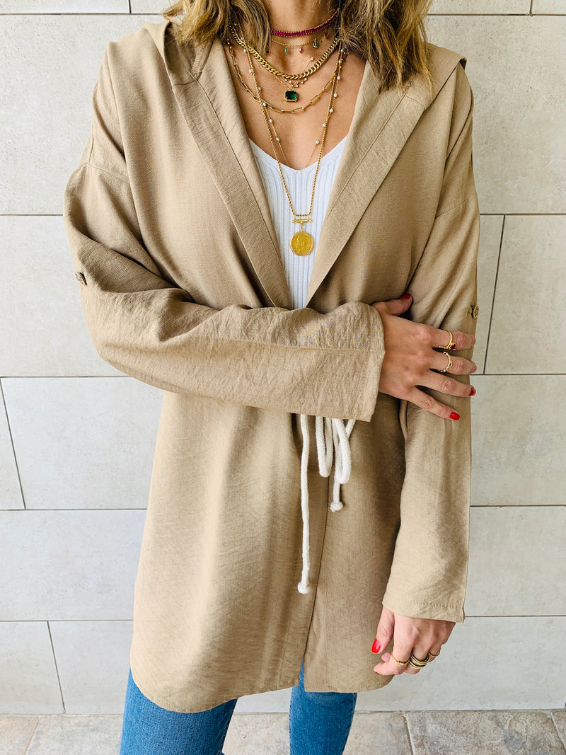 Beige Morocco Rope Duster