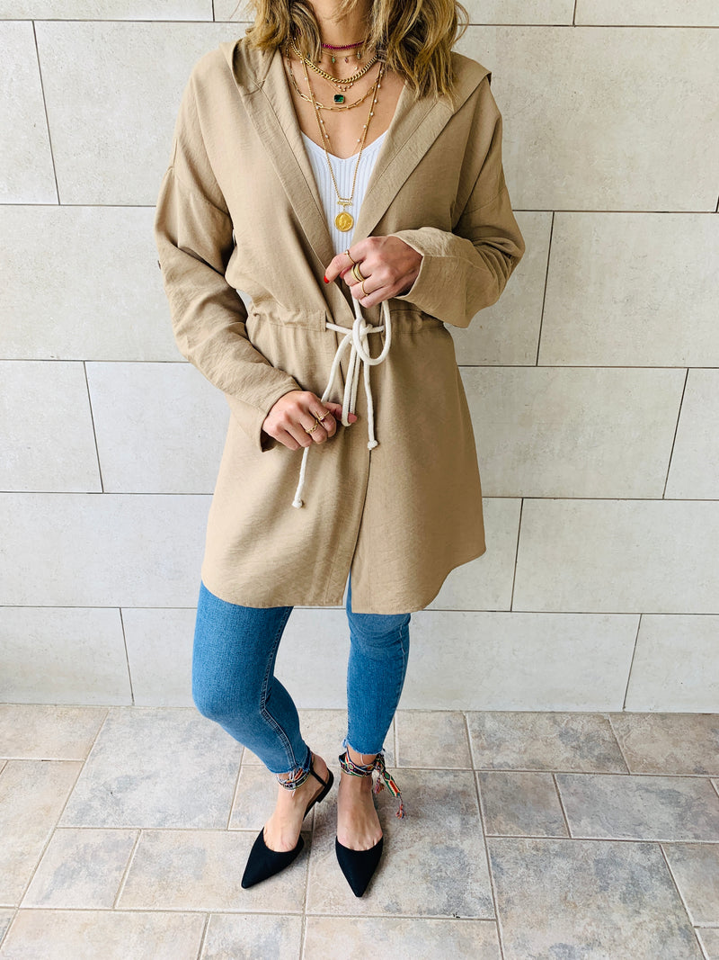 Beige Morocco Rope Duster