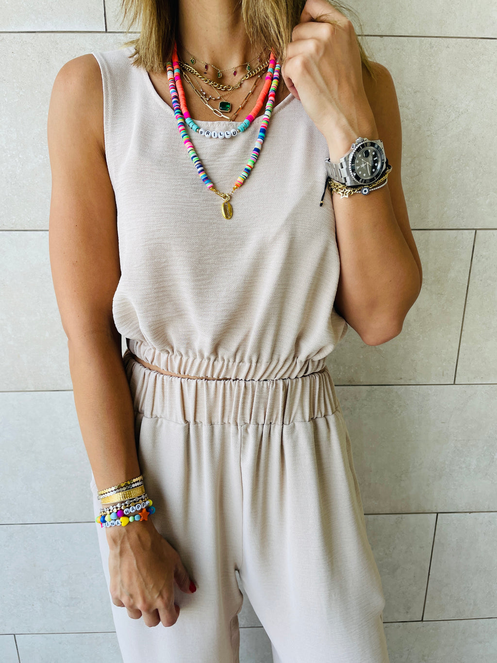 Beige Summer Bound Set