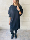 Black Sweatshirt Dress