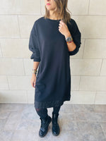 Black Sweatshirt Dress